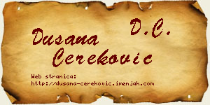 Dušana Čereković vizit kartica